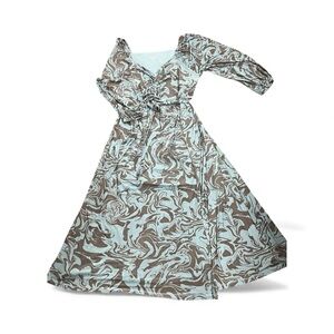 Elegant Swirl Pattern Maxi Dress Ava & viv size 2X